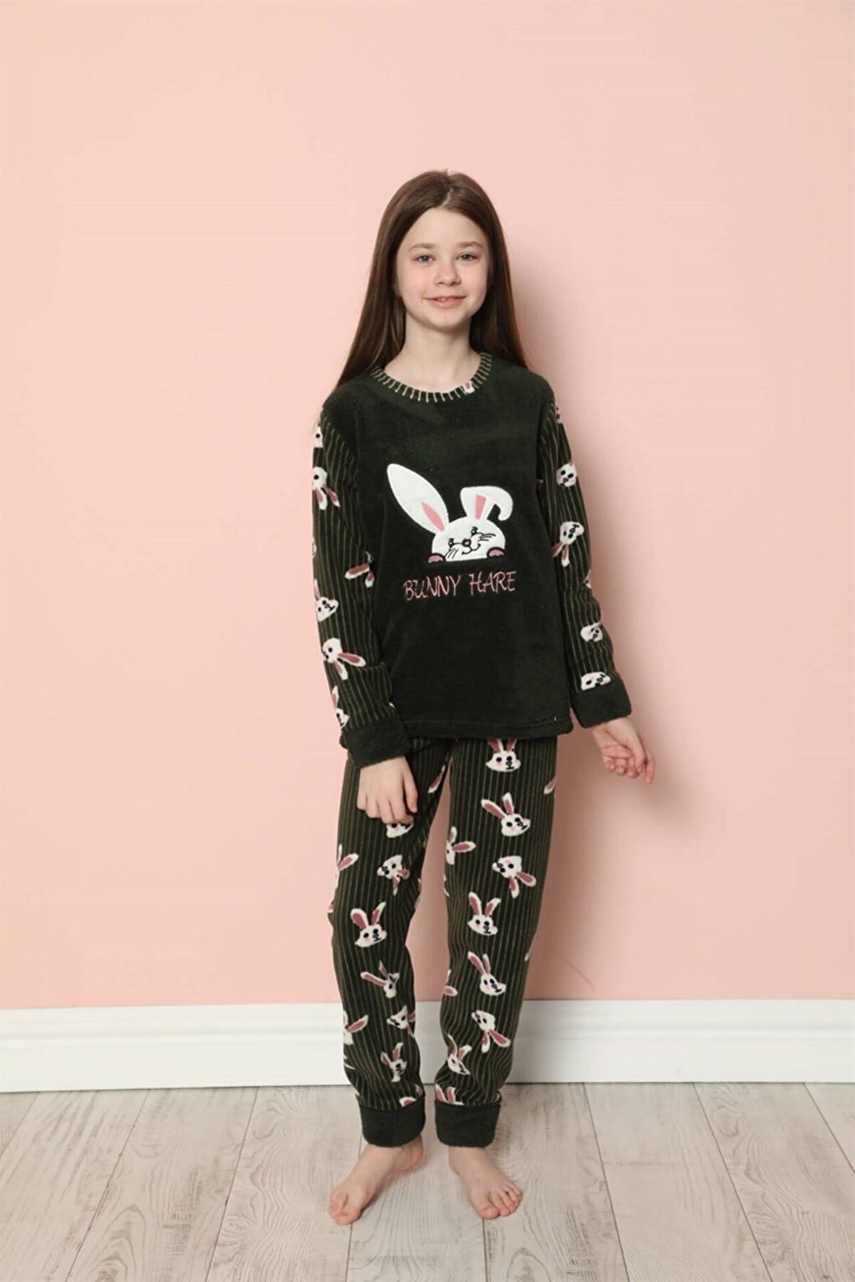 Çocuk Desenli Kışlık Polar Pijama Takımı 9C-20206